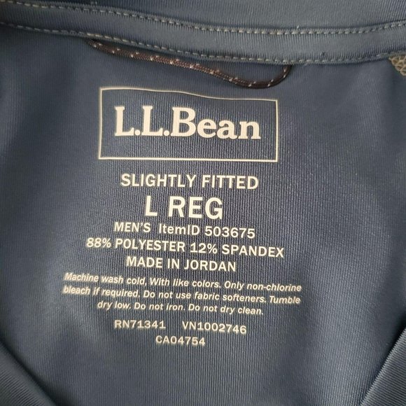 L.L. Bean Men's Swift River Cooling Long Sleeve Rash Guard Regular Size Large - Picture 8 of 12